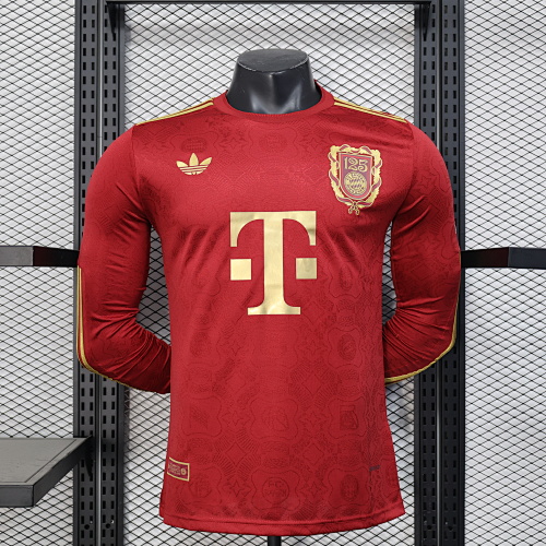 Maillot Joueur Bayern Anniversaire Manches Longues