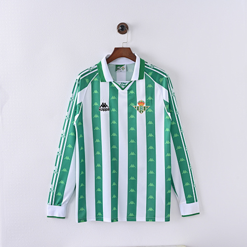Maillot Rétro Real Betis Domicile Manches Longues 9597