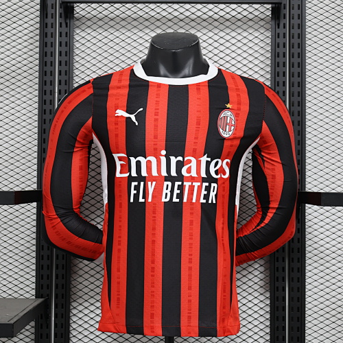 Maillot Joueur AC Milan Manches Longues