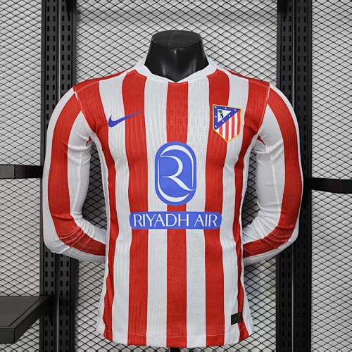 Maillot Joueur Atletico Madrid Domicile Manches Longues