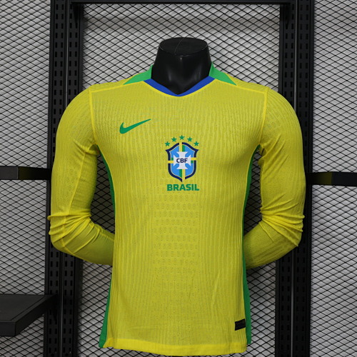 Maillot Joueur Brésil Manches Longues