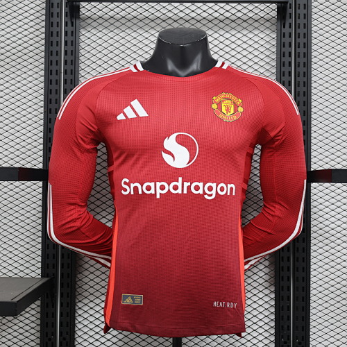 Maillot Joueur Man Utd Domicile Manches Longues