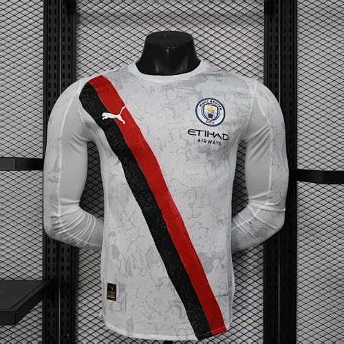 Maillot Joueur Man City Manches Longues