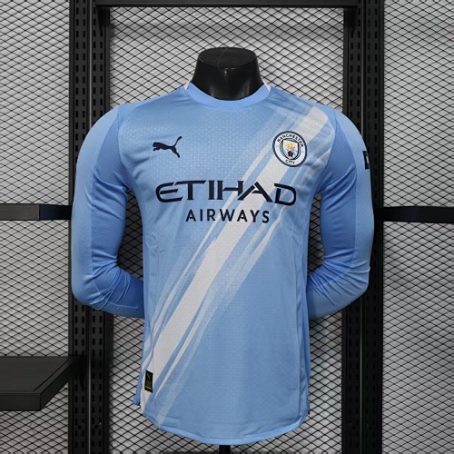 Maillot Joueur Man City Domicile Manches Longues